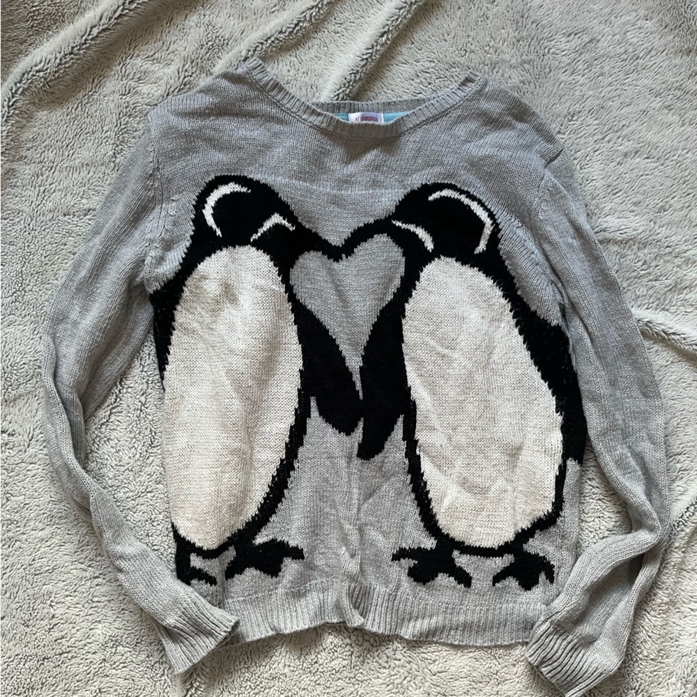 Women’s size small Xhilaration brand grey penguin sweater